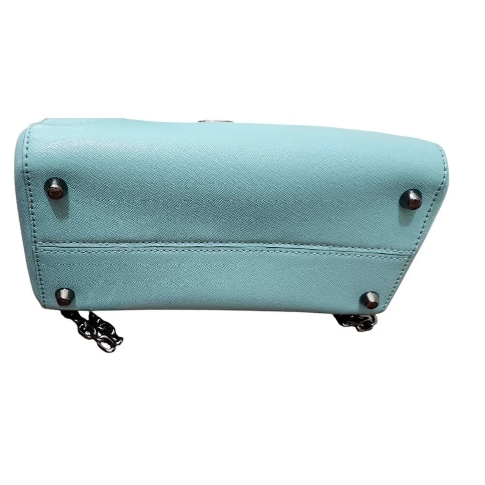 MARC JACOBS Saffiano Leather Backpack color Tiffany Blue